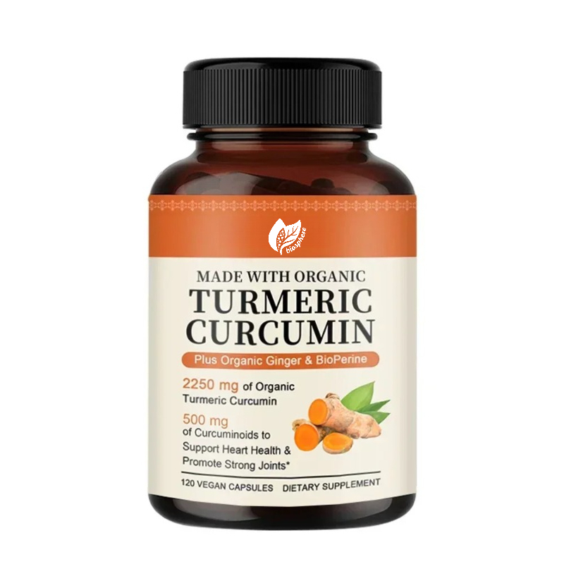 Turmeric Curcumin Capsule - Kurkuma-Curcumin-Kapseln 2250mg Kräuterextrakt 95% Curcuminoiden mit